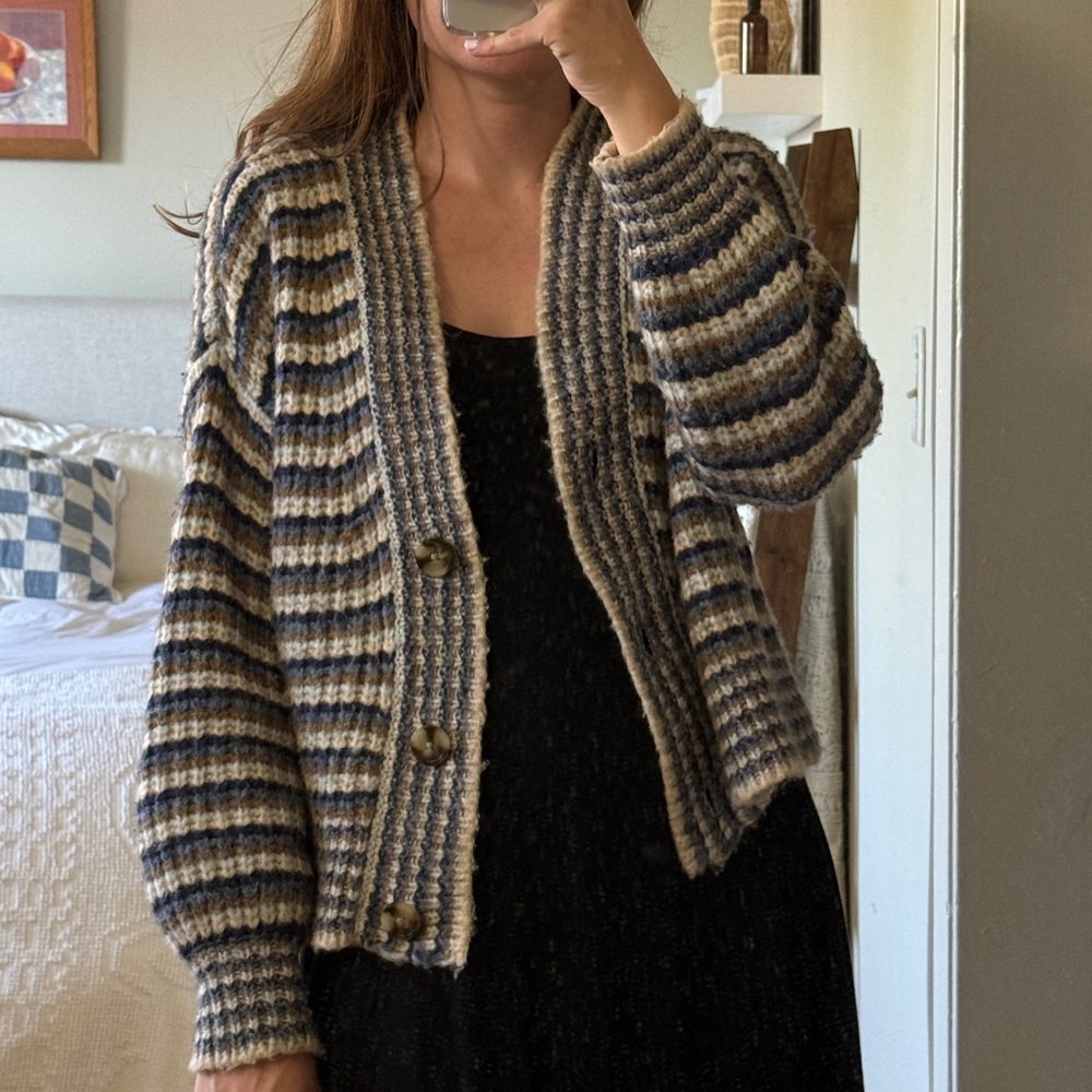 Striped Madewell Cardigan